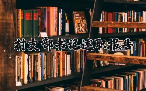 村支部书记述职报告精选20篇