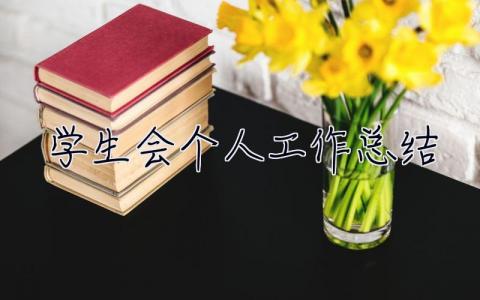 学生会个人工作总结 学生会个人工作总结600字