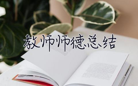 教师师德总结 教师师德总结 个人总结300字