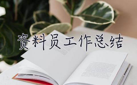 资料员工作总结 资料员工作总结3000字