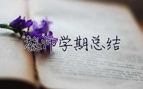 教师学期总结 教师学期总结个人总结最新的