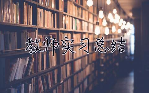 教师实习总结 教学实习总结