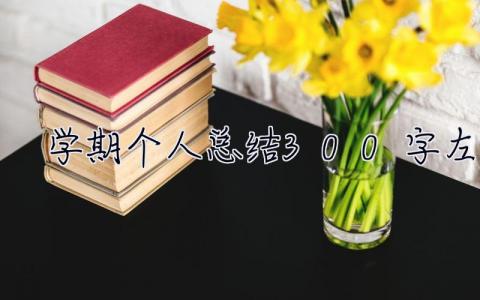 学期个人总结300字左右 学期个人总结300字