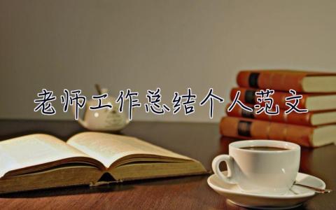 老师工作总结个人范文 老师工作总结