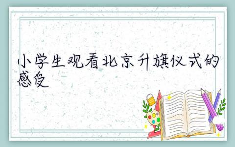 小学生观看北京升旗仪式的感受  升旗仪式的感受