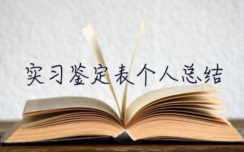 实习鉴定表个人总结 个人实习总结