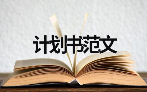 计划书范文 计划书范文 (18篇）