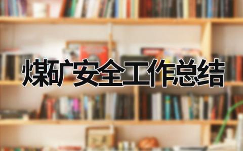 煤矿安全工作总结 煤矿安全工作总结及2023年计划 (20篇）