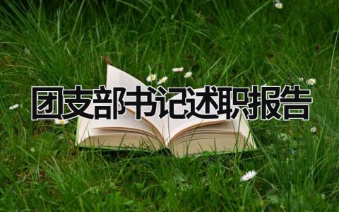 团支部书记述职报告 团支部书记述职报告2023 (16篇）