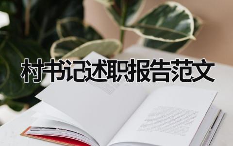 村书记述职报告范文 村书记述职报告书2023 (15篇）