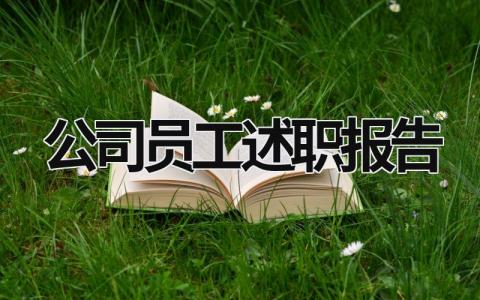 公司员工述职报告 公司员工述职报告模板 (19篇）