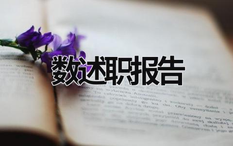 数述职报告 数述职报告怎么写 (18篇）